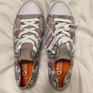 Never worn Bobs sneakers with cute Dog Print